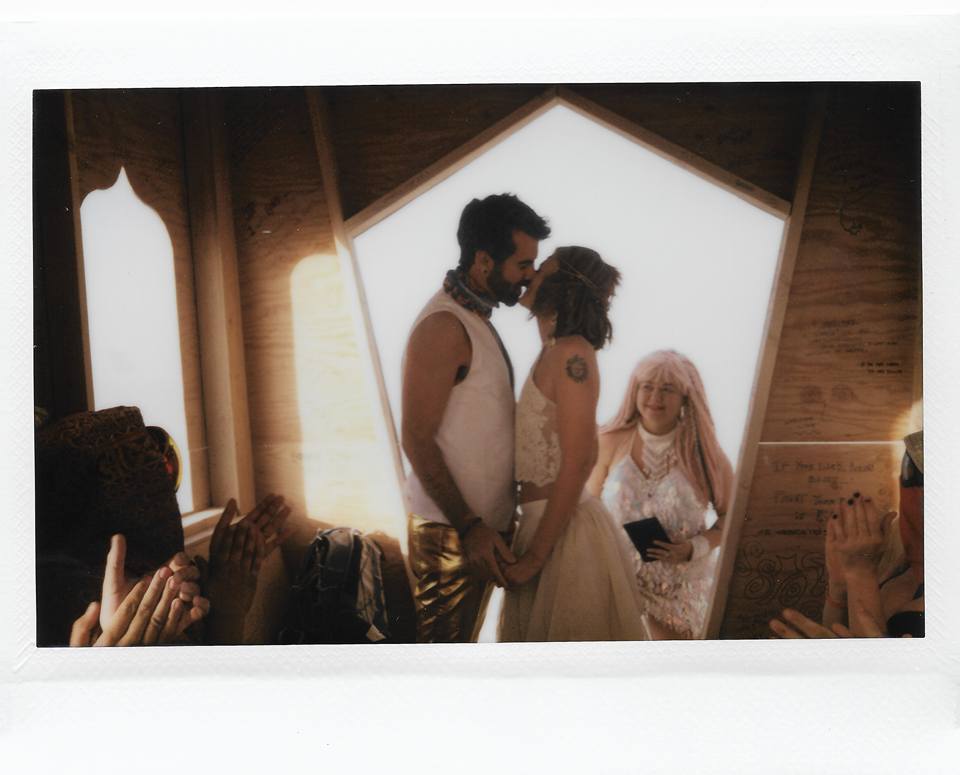 Burning Man Wedding Photo 1